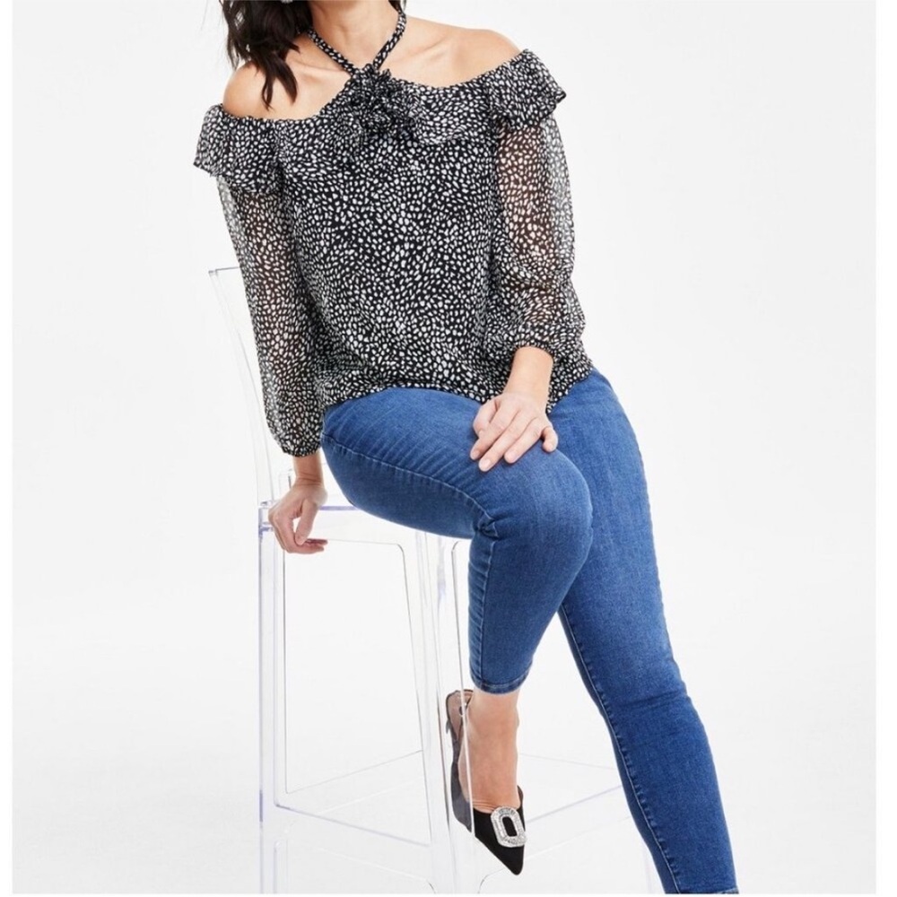 INC International Concepts Patterned Blouse